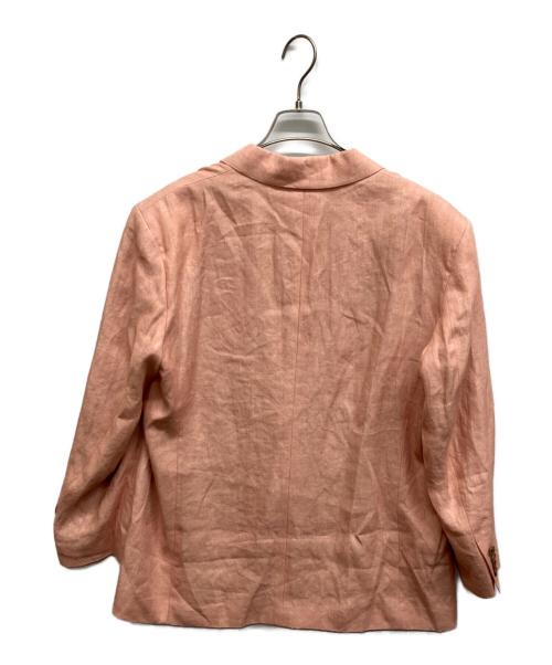 6(ROKU) BEAUTY&YOUTH（ロク ビューティーアンドユース）6(ROKU) BEAUTY&YOUTH (ロク ビューティーアンドユース) HEMP JACKET ピンク サイズ:36の古着・服飾アイテム