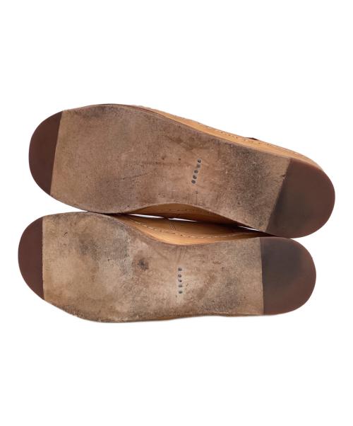 HENDER SCHEME（エンダースキーマ）HENDER SCHEME (エンダースキーマ) manual industrial products 22/レザースニーカー ブラウン サイズ:5の古着・服飾アイテム