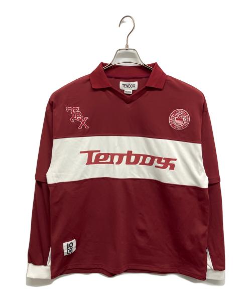 TENBOX（テンボックス）TENBOX (テンボックス) Convertible Game Shirt　ゲームシャツ ワインレッド サイズ:Mの古着・服飾アイテム