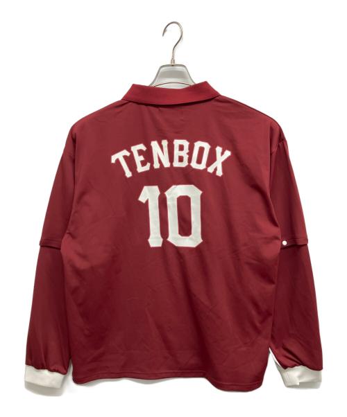 TENBOX（テンボックス）TENBOX (テンボックス) Convertible Game Shirt　ゲームシャツ ワインレッド サイズ:Mの古着・服飾アイテム