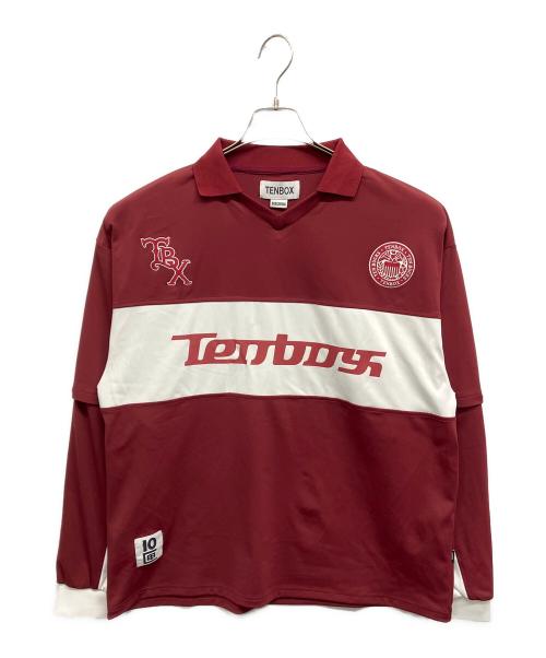 TENBOX（テンボックス）TENBOX (テンボックス) Convertible Game Shirt ワインレッド サイズ:Mの古着・服飾アイテム