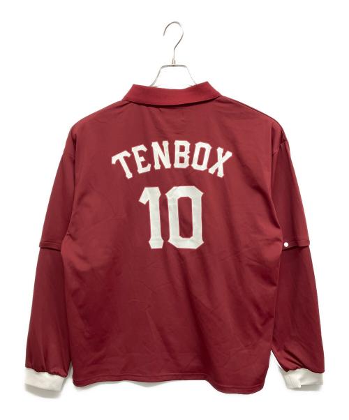 TENBOX（テンボックス）TENBOX (テンボックス) Convertible Game Shirt ワインレッド サイズ:Mの古着・服飾アイテム