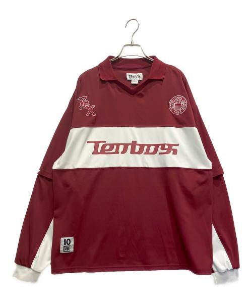 TENBOX（テンボックス）TENBOX (テンボックス) Convertible Game Shirt ワインレッド サイズ:ｌ 未使用品の古着・服飾アイテム