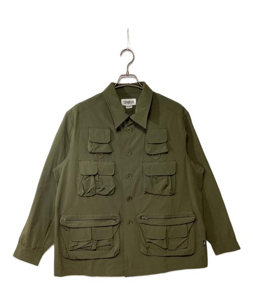TENBOX（テンボックス）TENBOX (テンボックス) Fishing Shirt カーキ サイズ:MEDIUMの古着・服飾アイテム