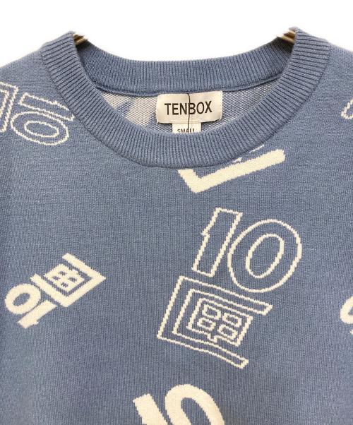 TENBOX（テンボックス）TENBOX (テンボックス) OG Logo Jacquard Sweater ネイビー サイズ:S 未使用品の古着・服飾アイテム