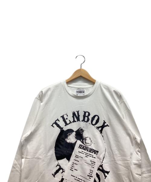TENBOX（テンボックス）TENBOX (テンボックス) KENZAI L/S TEE ホワイト サイズ:MＥＤＩＵＭ 未使用品の古着・服飾アイテム
