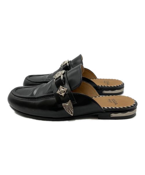 TOGA PULLA（トーガ プルラ）TOGA PULLA (トーガ プルラ) METAL　ミュールローファー ブラック サイズ:36の古着・服飾アイテム