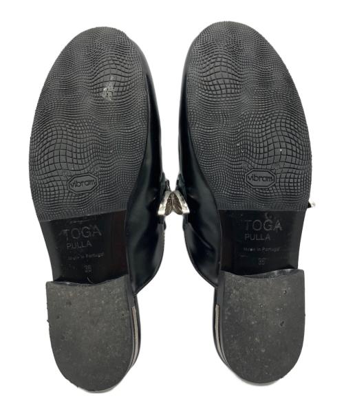 TOGA PULLA（トーガ プルラ）TOGA PULLA (トーガ プルラ) METAL　ミュールローファー ブラック サイズ:36の古着・服飾アイテム