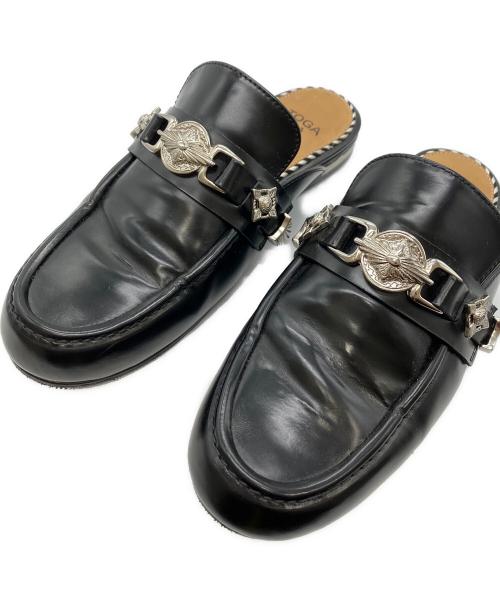 TOGA PULLA（トーガ プルラ）TOGA PULLA (トーガ プルラ) METAL　ミュールローファー ブラック サイズ:36の古着・服飾アイテム