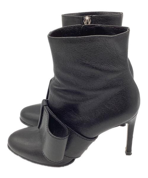 VALENTINO（ヴァレンティノ）VALENTINO (ヴァレンティノ) ヒールブーツ ブラック サイズ:35の古着・服飾アイテム