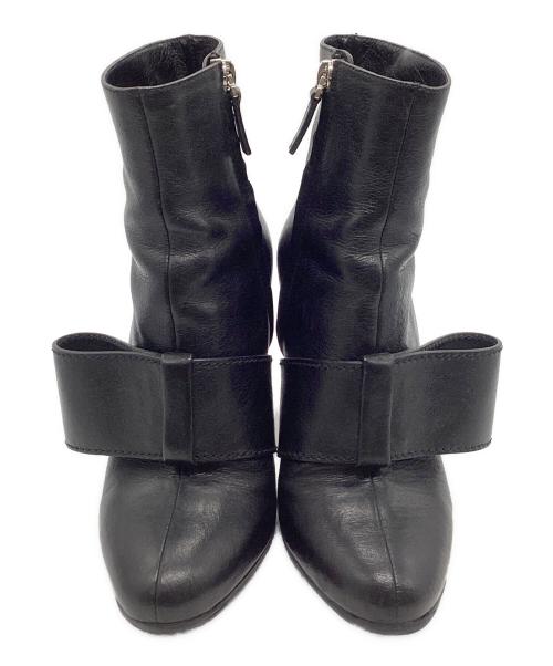 VALENTINO（ヴァレンティノ）VALENTINO (ヴァレンティノ) ヒールブーツ ブラック サイズ:35の古着・服飾アイテム