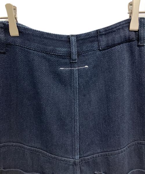 MM6 Maison Margiela（エムエムシックスメゾンマルジェラ）MM6 Maison Margiela (エムエムシックスメゾンマルジェラ) ハイウエストサルエルデニムパンツ ネイビー サイズ:40の古着・服飾アイテム