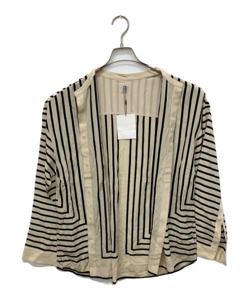 toteme（トーテム）toteme (トーテム) シルクスカーフブラウス ベージュ サイズ:36 未使用品の古着・服飾アイテム
