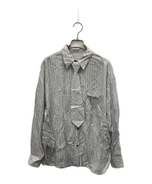 MAISON SPECIAL（メゾンスペシャル）MAISON SPECIAL (メゾンスペシャル) Tie Shirt グレー サイズ:Freeの古着・服飾アイテム