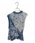 mame kurogouchi (マメクロゴウチ) Asymmetric Pattern Knitted Top　MM24SS-KN061 ブルー サイズ:2：50000円
