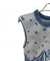 中古・古着 mame kurogouchi (マメクロゴウチ) Asymmetric Pattern Knitted Top　MM24SS-KN061 ブルー サイズ:2：50000円