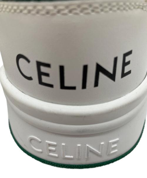 CELINE（セリーヌ）CELINE (セリーヌ) CT-07 レースアップ ロースニーカー オプティックホワイト / ダークグリーン サイズ:40の古着・服飾アイテム