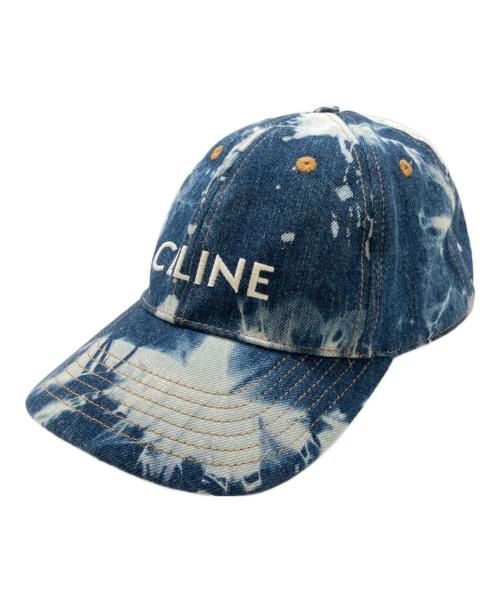 CELINE（セリーヌ）CELINE (セリーヌ) CELINE Baseball Cap in Cotton & Denim/ブリーチデニムキャップ サイズ:Mの古着・服飾アイテム