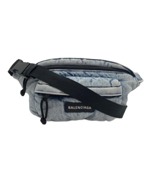 BALENCIAGA（バレンシアガ）BALENCIAGA (バレンシアガ) デニムベルトバッグ ブルーの古着・服飾アイテム