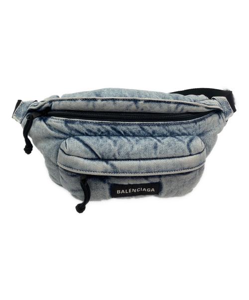 BALENCIAGA（バレンシアガ）BALENCIAGA (バレンシアガ) デニムベルトバッグ ブルーの古着・服飾アイテム