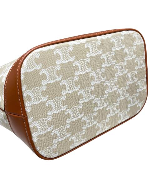 CELINE（セリーヌ）CELINE (セリーヌ) スモールバケット タン×ベージュの古着・服飾アイテム