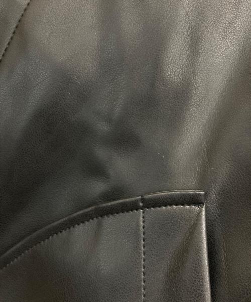 MACPHEE（マカフィー）MACPHEE (マカフィー) レザーライク カバーオール ブラック サイズ:36の古着・服飾アイテム