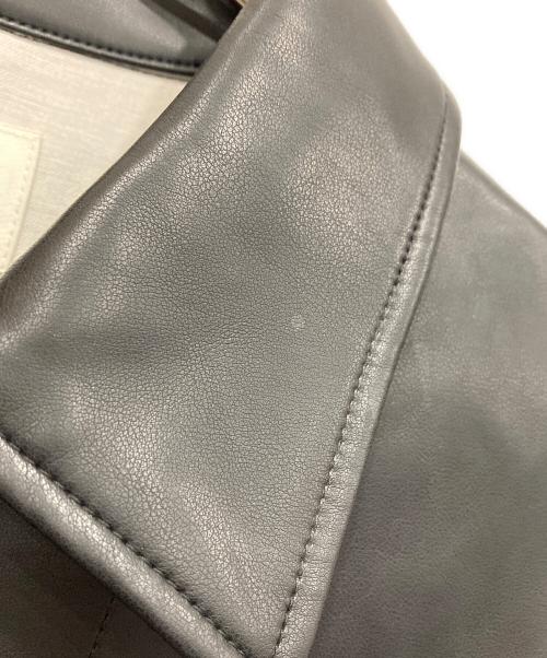 MACPHEE（マカフィー）MACPHEE (マカフィー) レザーライク カバーオール ブラック サイズ:36の古着・服飾アイテム