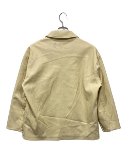 MACPHEE（マカフィー）MACPHEE (マカフィー) レザーライク カバーオール アイボリー サイズ:36の古着・服飾アイテム