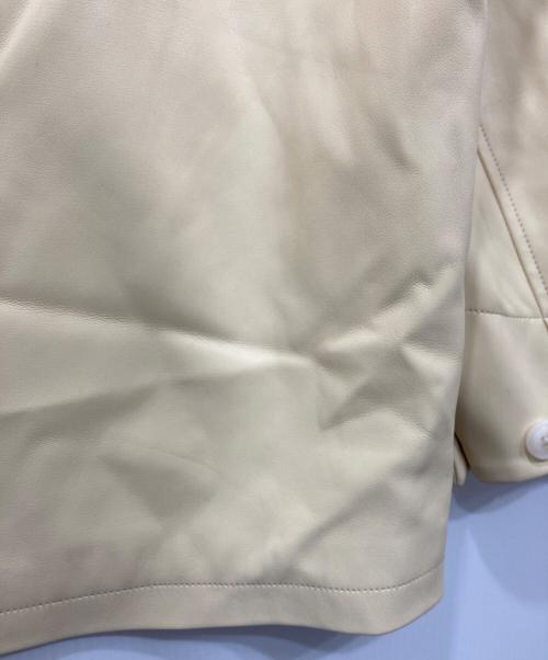 MACPHEE（マカフィー）MACPHEE (マカフィー) レザーライク カバーオール アイボリー サイズ:36の古着・服飾アイテム