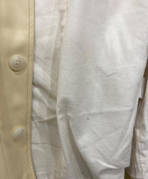 MACPHEE（マカフィー）MACPHEE (マカフィー) レザーライク カバーオール アイボリー サイズ:36の古着・服飾アイテム
