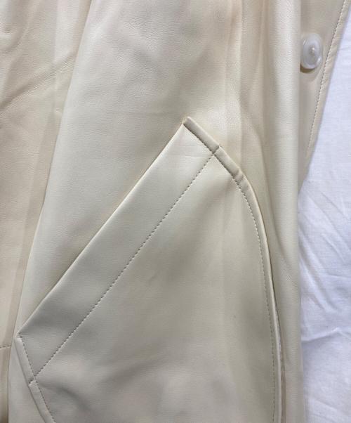 MACPHEE（マカフィー）MACPHEE (マカフィー) レザーライク カバーオール アイボリー サイズ:36の古着・服飾アイテム