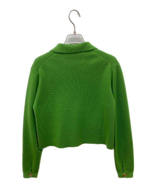 BEATING HEART（ビーティングハート）BEATING HEART (ビーティングハート) Knit jacket　ニットジャケット グリーン サイズ:2の古着・服飾アイテム