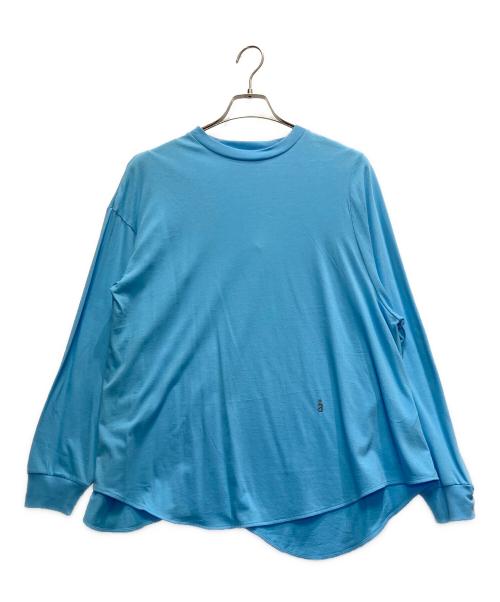 nagonstans（ナゴンスタンス）nagonstans (ナゴンスタンス) asymmetry‐curve long‐sleeves ブルー サイズ:M 未使用品の古着・服飾アイテム