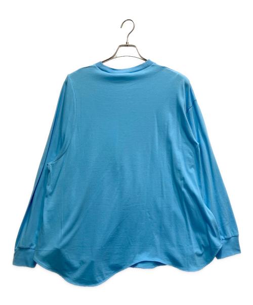 nagonstans（ナゴンスタンス）nagonstans (ナゴンスタンス) asymmetry‐curve long‐sleeves ブルー サイズ:M 未使用品の古着・服飾アイテム