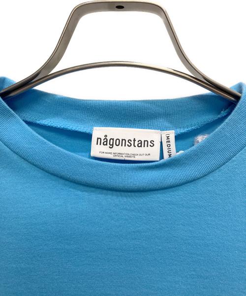 nagonstans（ナゴンスタンス）nagonstans (ナゴンスタンス) asymmetry‐curve long‐sleeves ブルー サイズ:M 未使用品の古着・服飾アイテム