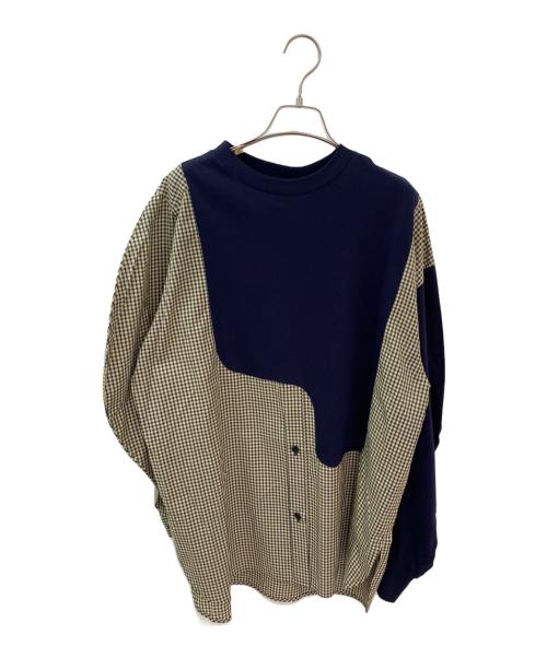 nagonstans（ナゴンスタンス）nagonstans (ナゴンスタンス) shirt long-sleeves ネイビー サイズ:Mの古着・服飾アイテム