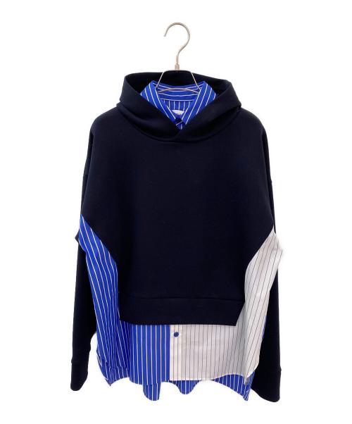 nagonstans（ナゴンスタンス）nagonstans (ナゴンスタンス) shirt combination parker ネイビー サイズ:M 未使用品の古着・服飾アイテム