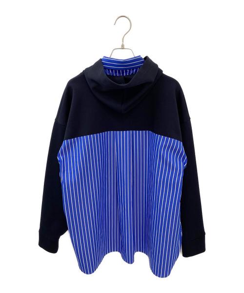 nagonstans（ナゴンスタンス）nagonstans (ナゴンスタンス) shirt combination parker ネイビー サイズ:M 未使用品の古着・服飾アイテム