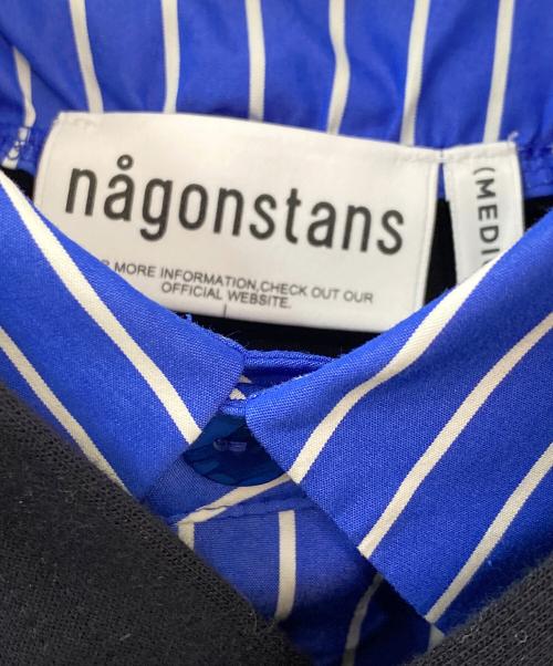 nagonstans（ナゴンスタンス）nagonstans (ナゴンスタンス) shirt combination parker ネイビー サイズ:M 未使用品の古着・服飾アイテム