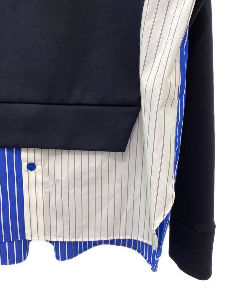 nagonstans（ナゴンスタンス）nagonstans (ナゴンスタンス) shirt combination parker ネイビー サイズ:M 未使用品の古着・服飾アイテム