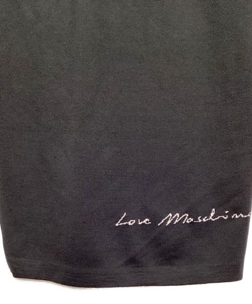 LOVE MOSCHINO（ラブモスキーノ）LOVE MOSCHINO (ラブモスキーノ) インターシャニットワンピース ブラック サイズ:40の古着・服飾アイテム