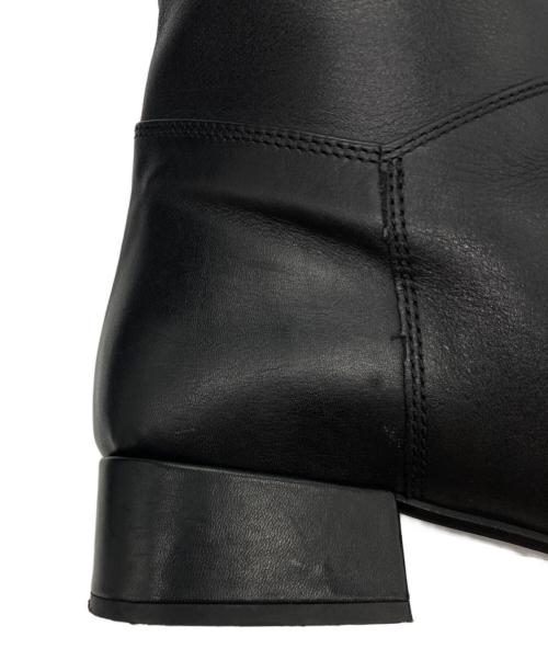 FABIO RUSCONI（ファビオルスコーニ）FABIO RUSCONI (ファビオルスコーニ) スクエアトゥロングブーツ ブラック サイズ:35の古着・服飾アイテム