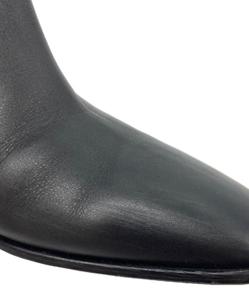 FABIO RUSCONI（ファビオルスコーニ）FABIO RUSCONI (ファビオルスコーニ) スクエアトゥロングブーツ ブラック サイズ:35の古着・服飾アイテム