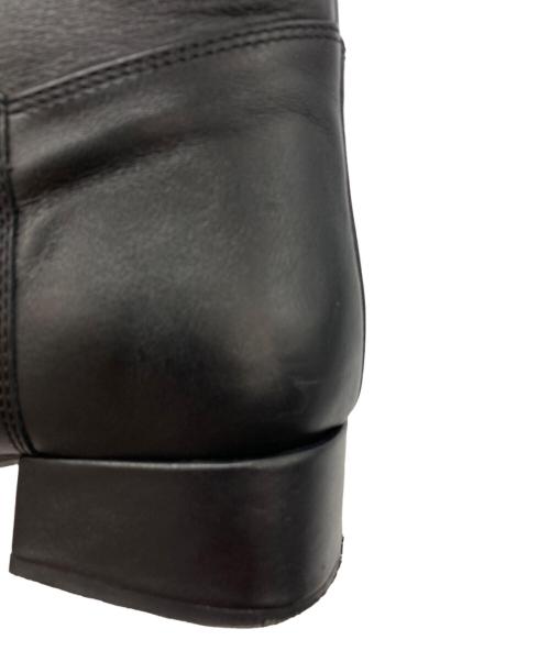 FABIO RUSCONI（ファビオルスコーニ）FABIO RUSCONI (ファビオルスコーニ) スクエアトゥロングブーツ ブラック サイズ:35の古着・服飾アイテム