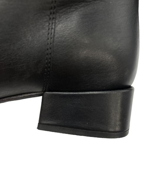 FABIO RUSCONI（ファビオルスコーニ）FABIO RUSCONI (ファビオルスコーニ) スクエアトゥロングブーツ ブラック サイズ:35の古着・服飾アイテム