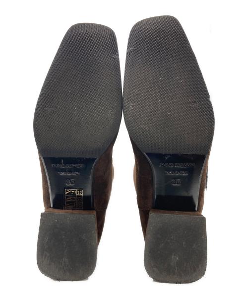 FABIO RUSCONI（ファビオルスコーニ）FABIO RUSCONI (ファビオルスコーニ) スクエアトゥロングブーツ ブラウン サイズ:35の古着・服飾アイテム