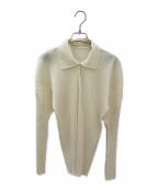 ISSEY MIYAKEイッセイミヤケ）の古着「プリーツスキッパーシャツ」｜ライトイエロー