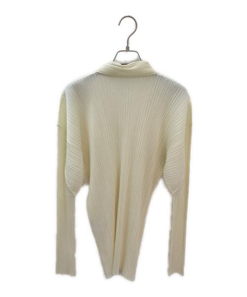 ISSEY MIYAKE（イッセイミヤケ）ISSEY MIYAKE (イッセイミヤケ) プリーツスキッパーシャツ ライトイエロー サイズ:Lの古着・服飾アイテム