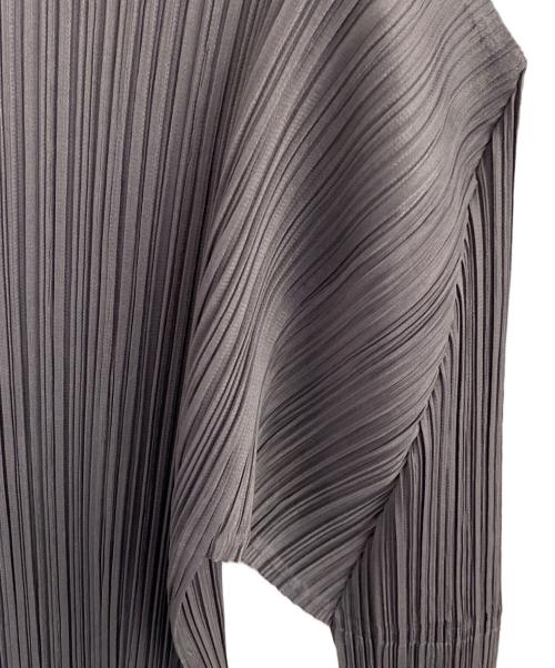 PLEATS PLEASE（プリーツプリーズ）PLEATS PLEASE (プリーツプリーズ) プリーツブラウス ダークグレー サイズ:3の古着・服飾アイテム