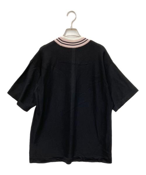CFCL（シーエフシーエル）CFCL (シーエフシーエル) 桑田卓郎 CUPRO GARTER SHORT SLEEVE TEE ブラック サイズ:5の古着・服飾アイテム